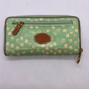 Fossil Mint Green and Cream Wallet